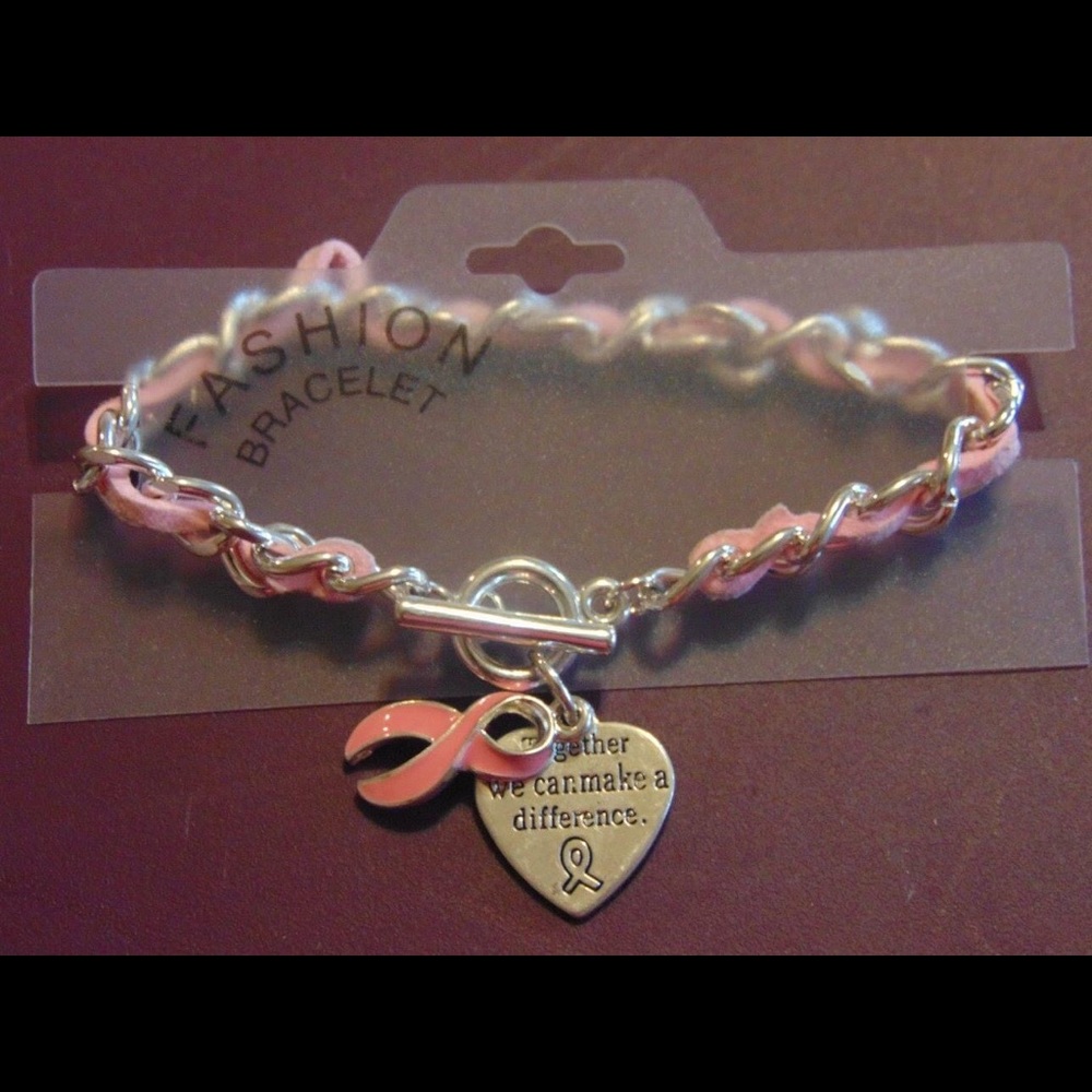 “Together We Can Make A Difference” Pink cord